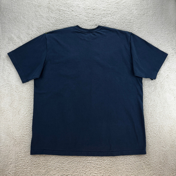 Carhartt Original Fit Tee Short Sleeve Mens 2XL Crew Neck Pocket T-Shirt Blue - Picture 2 of 10